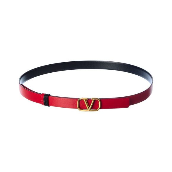 Valentino VLogo 20mm Reversible Leather Belt - Picture 2 of 4
